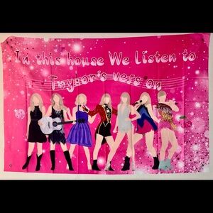 NWT “in this house we listen to Taylor’s Version”‎ tapestry